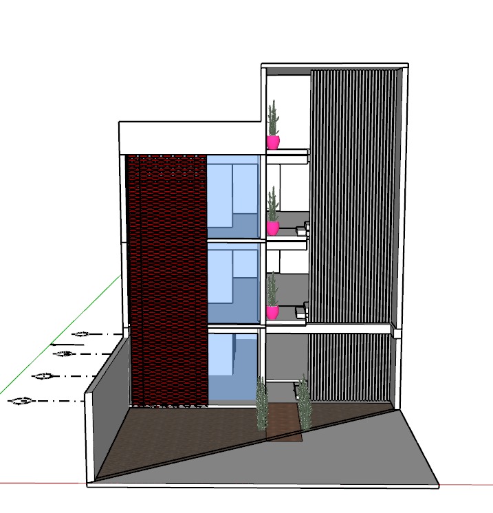 Croquis a mano del proyecto.